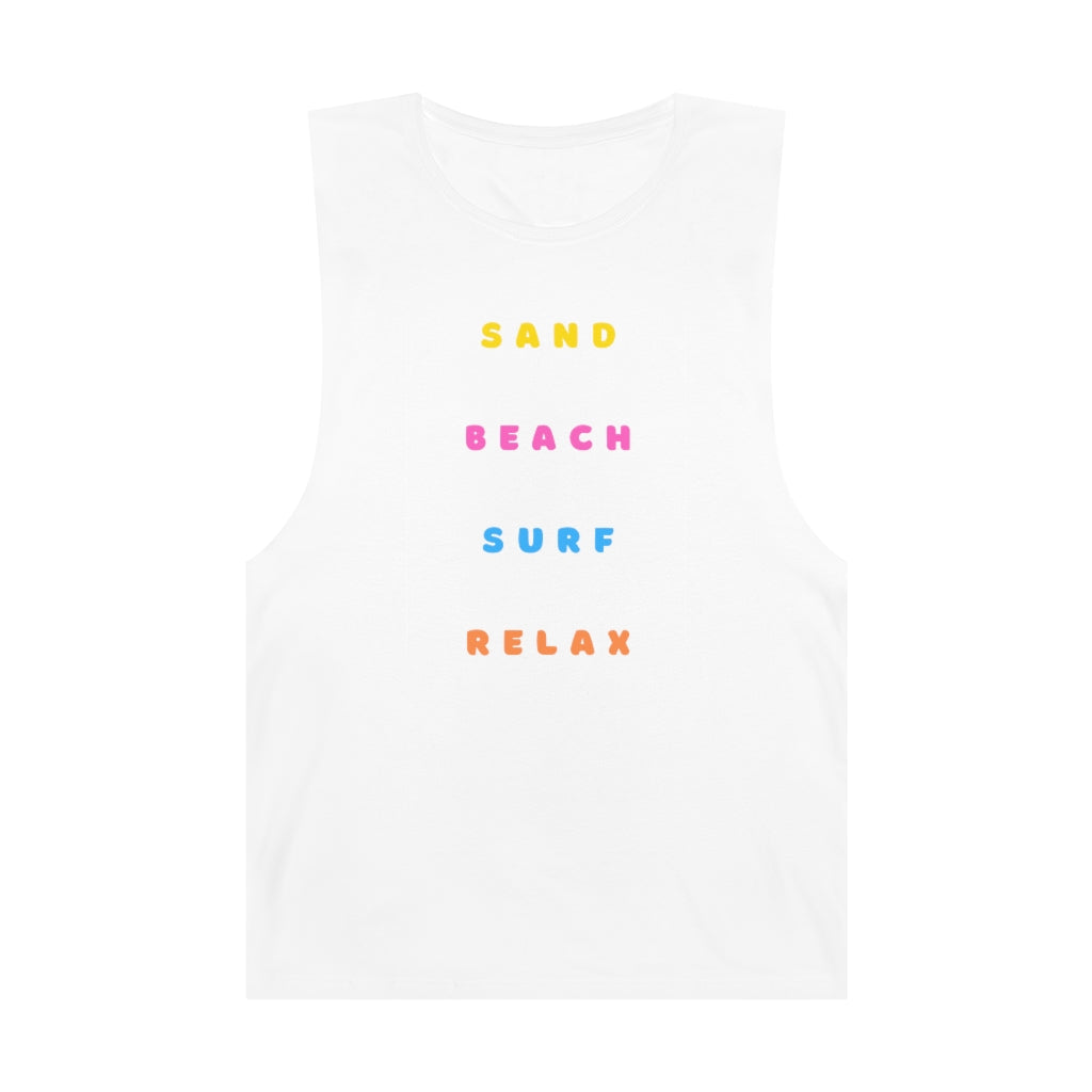 Sand, Beach, Surf, Relax Tank