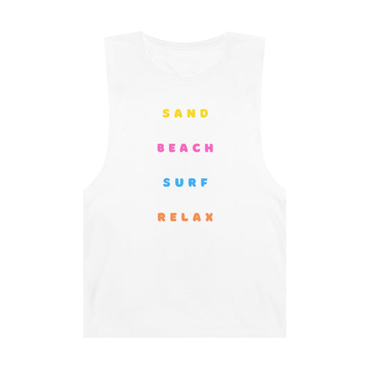 Sand, Beach, Surf, Relax Tank