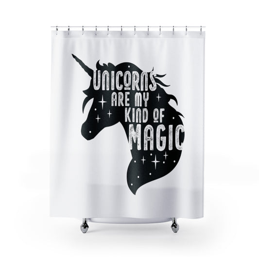 Snazzy Unicorn Shower Curtains