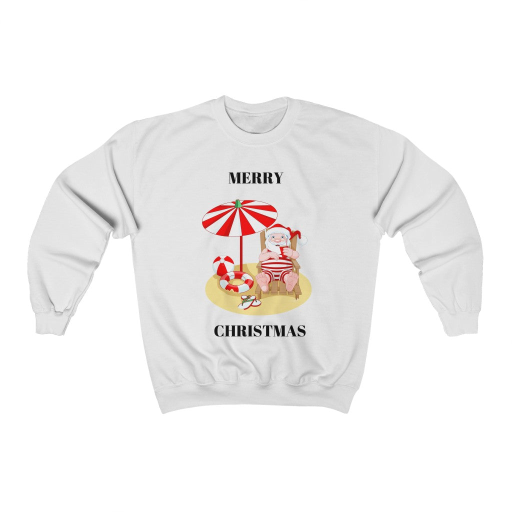 Merry Christmas Hawaii Beach Crewneck Sweatshirt