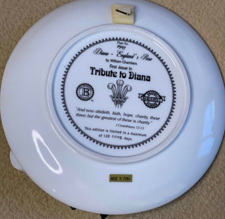 Limited Edition Princess Diana Plate