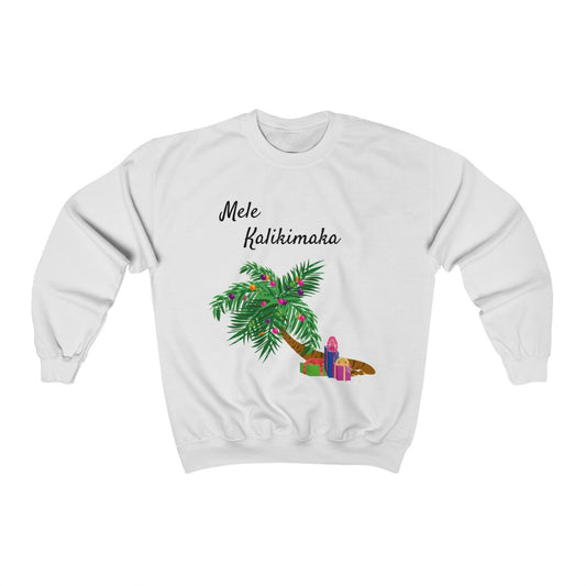 Mele Kalikimaka Palm Tree Christmas Crewneck Sweatshirt