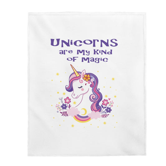 Unicorn Velveteen Plush Blanket