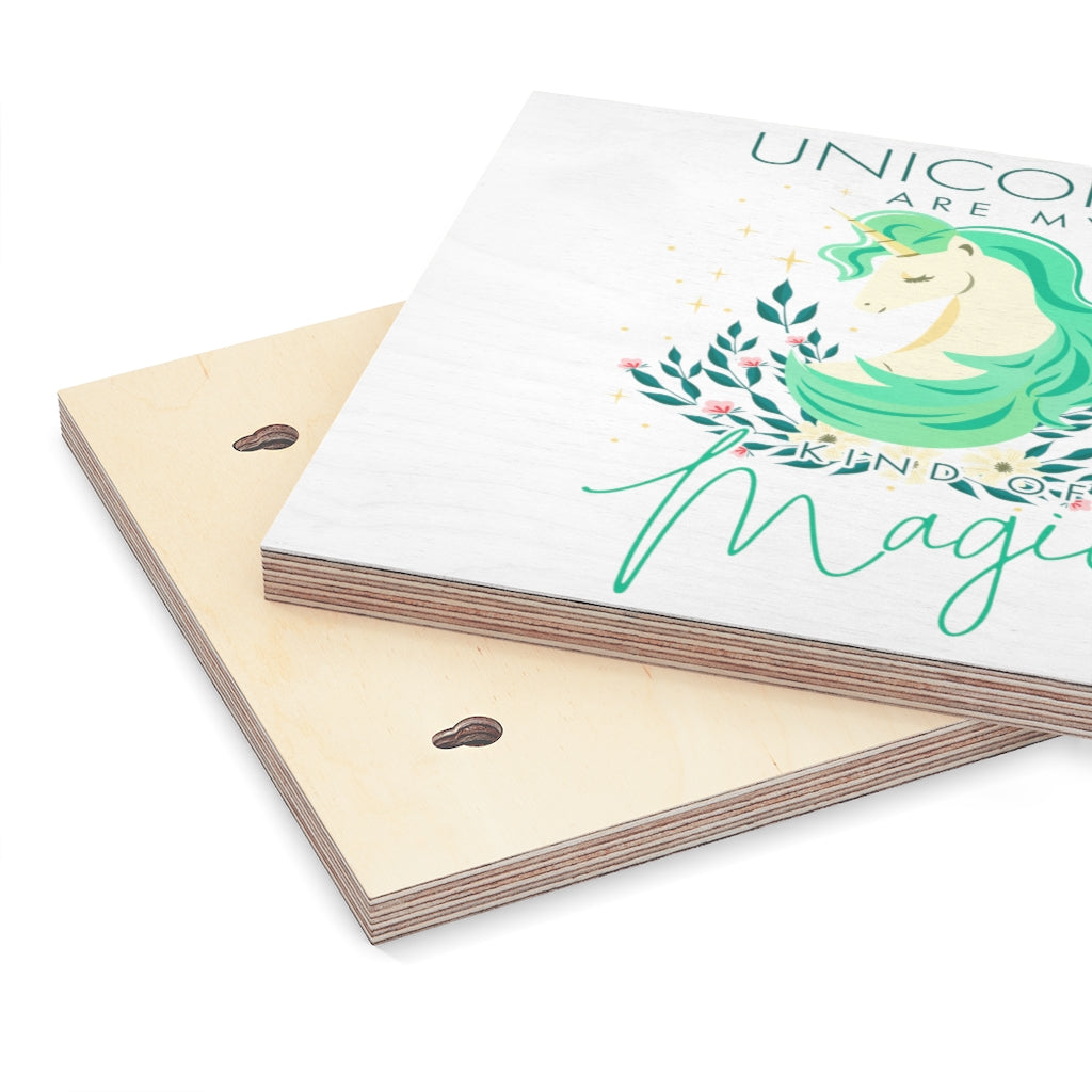 Unicorn Wood Canvas