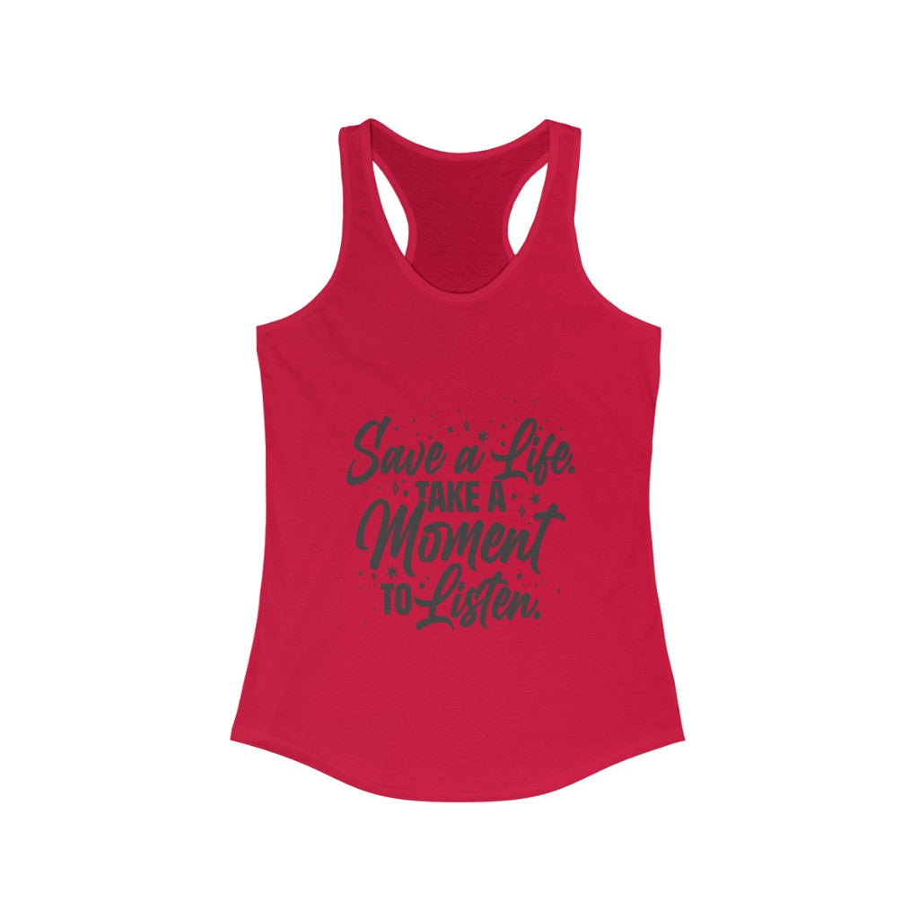 Women's Save a Life Racerback Tank