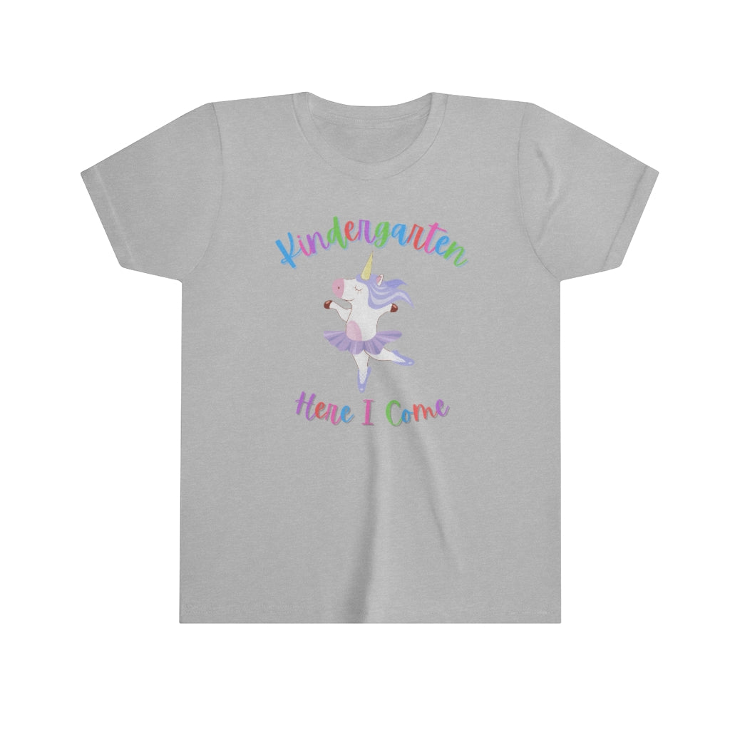 Kindergarten Here I Come Unicorn Tshirt