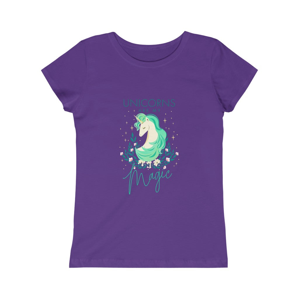 Girls Pretty Unicorn Princess Tee