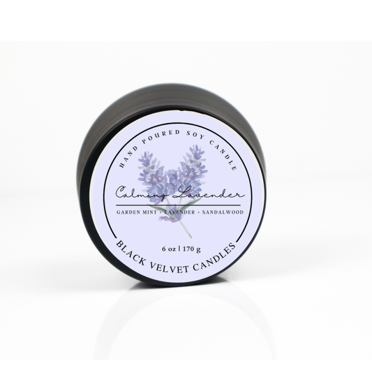 Black Velvet Candles - Calming Lavender 8oz