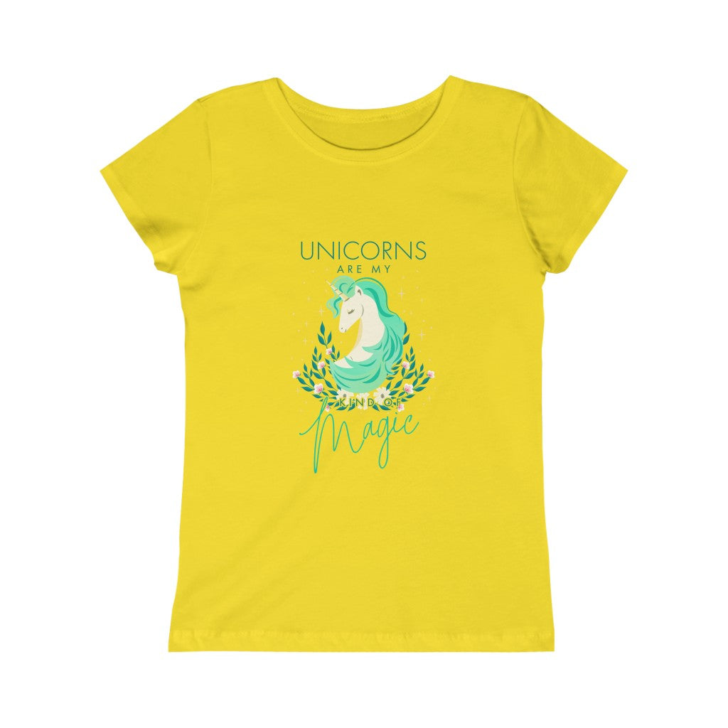 Girls Pretty Unicorn Princess Tee