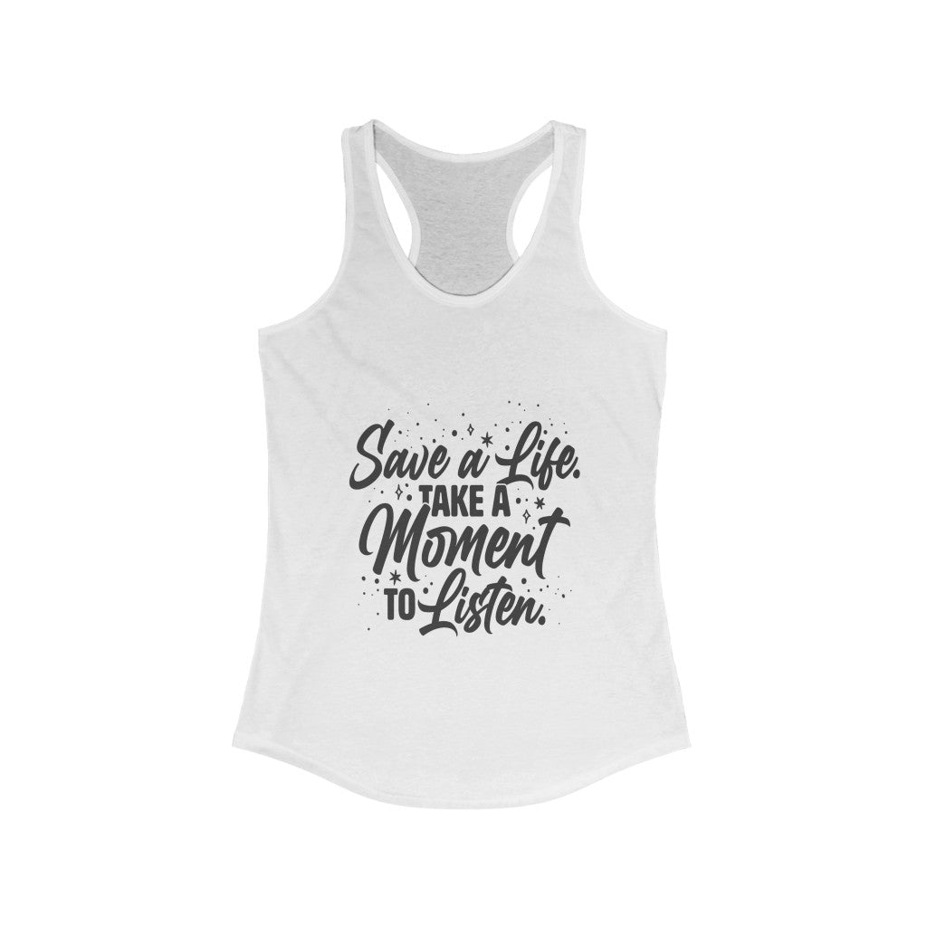Women's Save a Life Racerback Tank