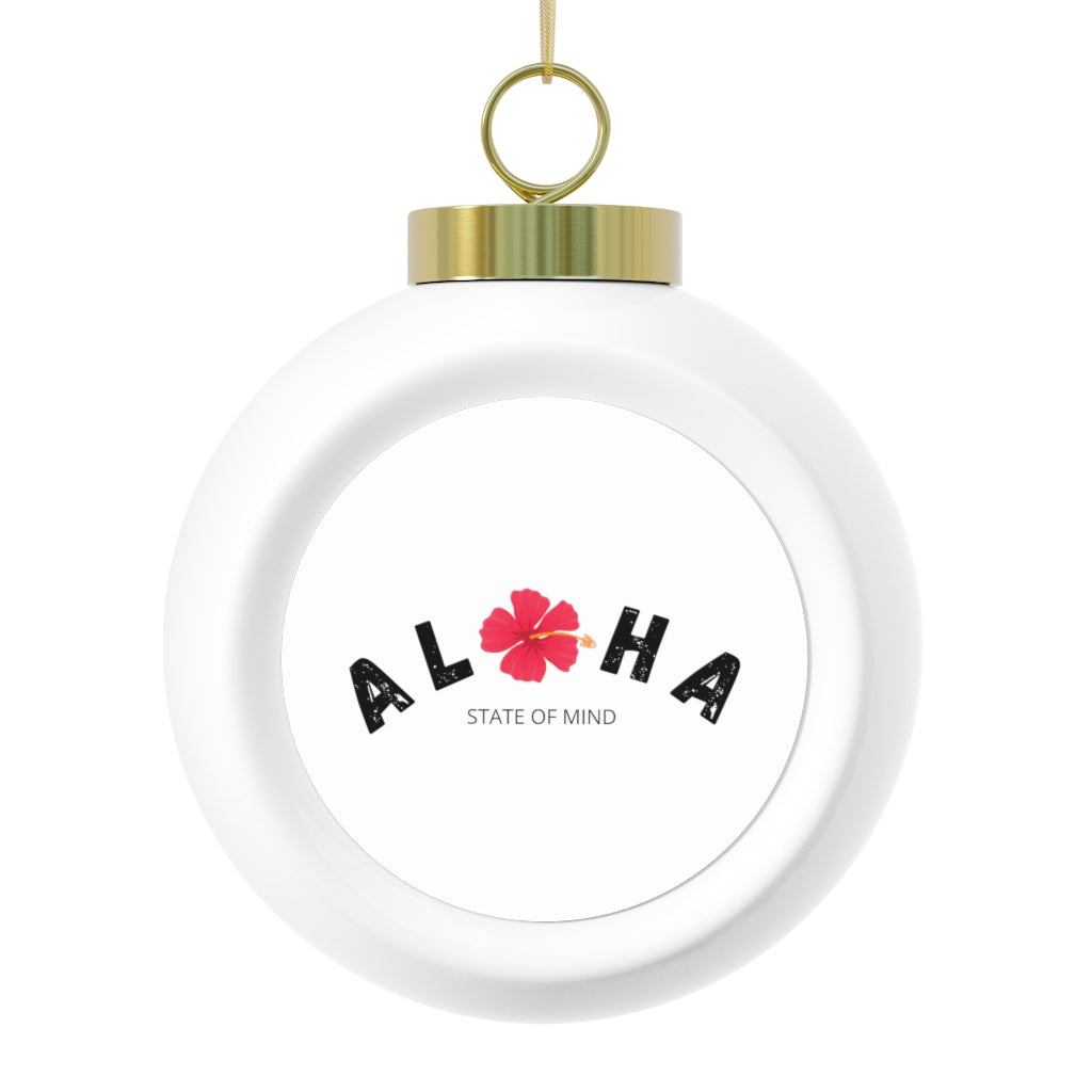 Aloha Hawaii Christmas Ball Ornament