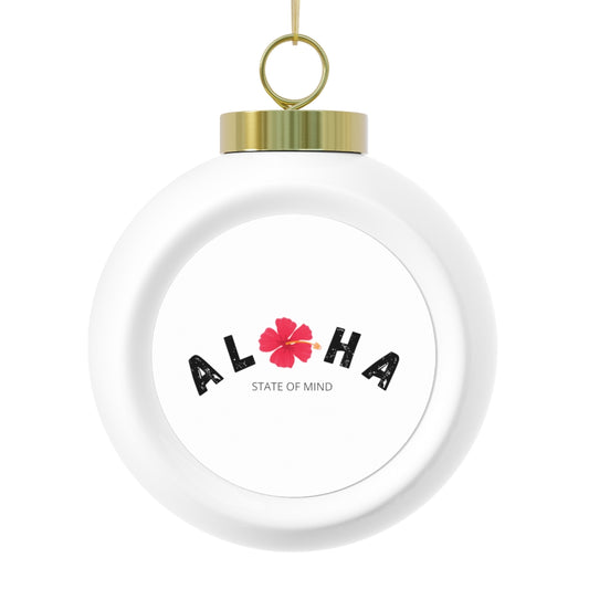 Aloha Hawaii Christmas Ball Ornament