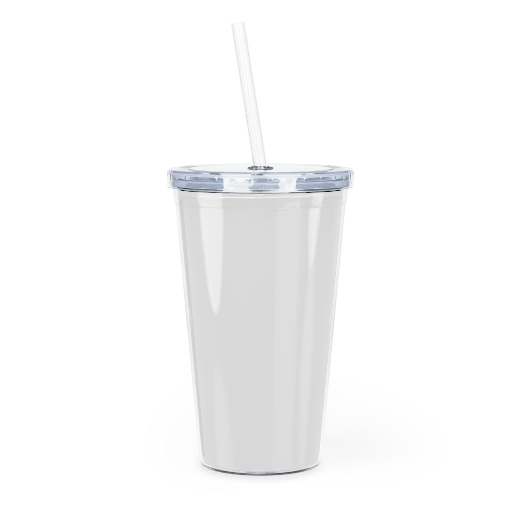 Plastic Tumbler with Straw