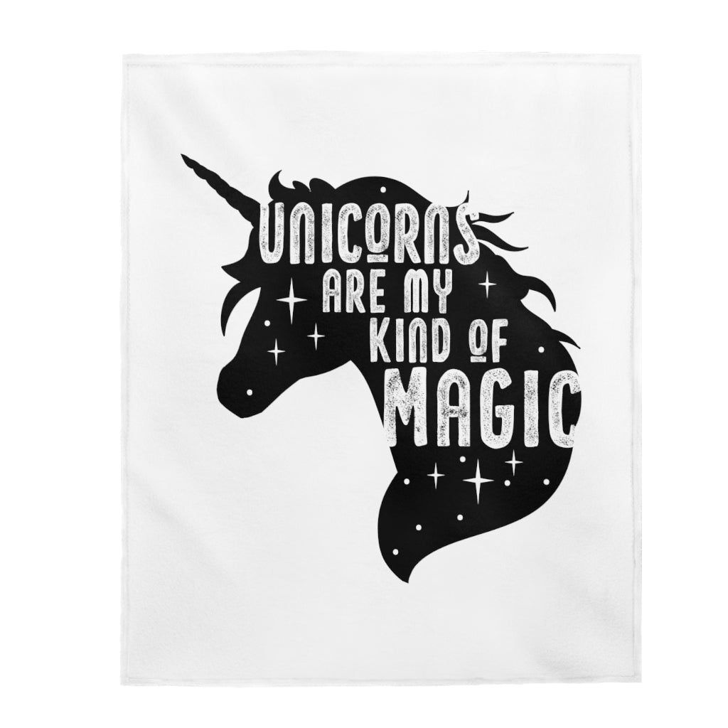 Unicorn Velveteen Plush Blanket