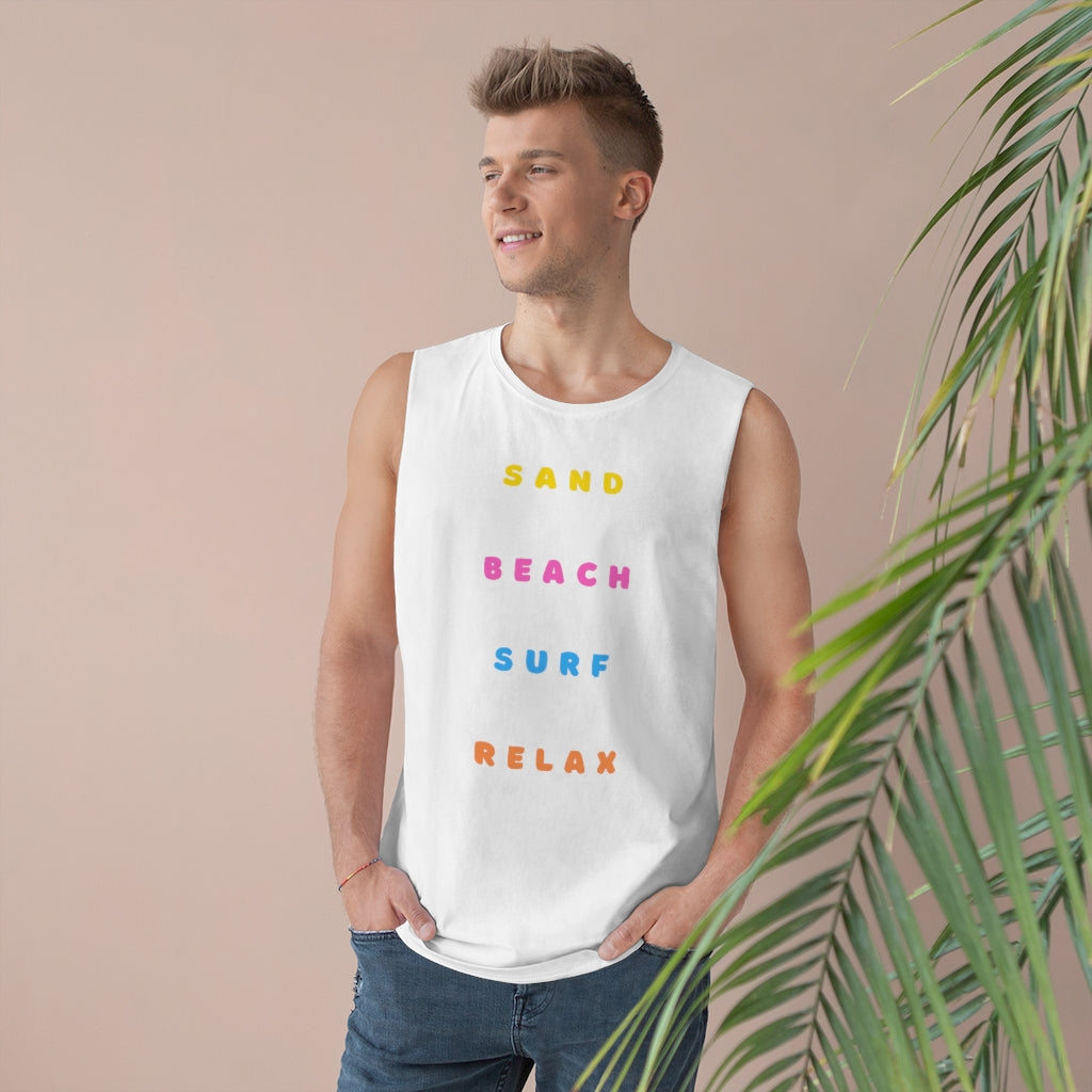 Sand, Beach, Surf, Relax Tank