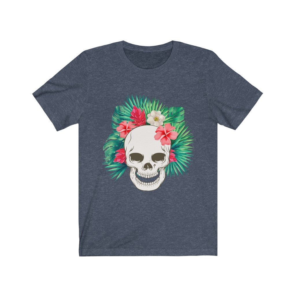 Flowered Hawaiian Skull Tee