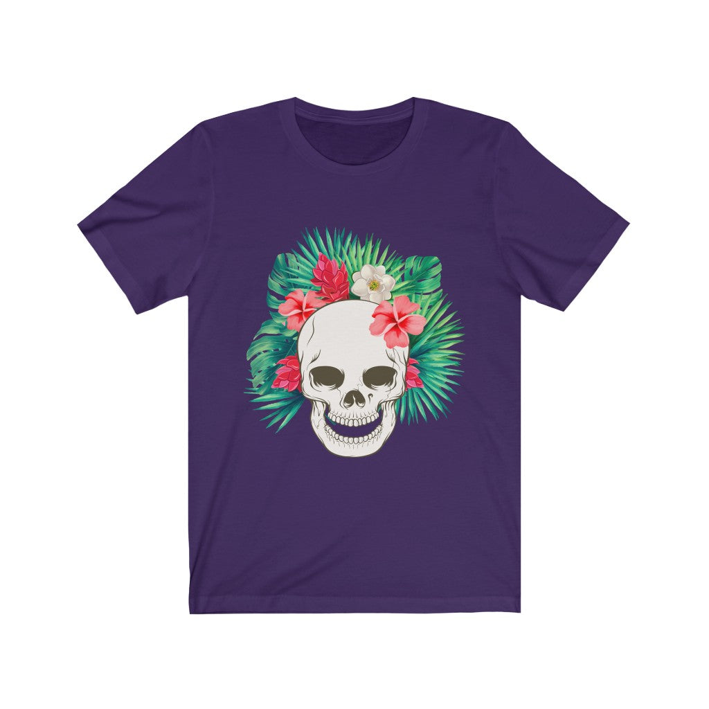 Flowered Hawaiian Skull Tee