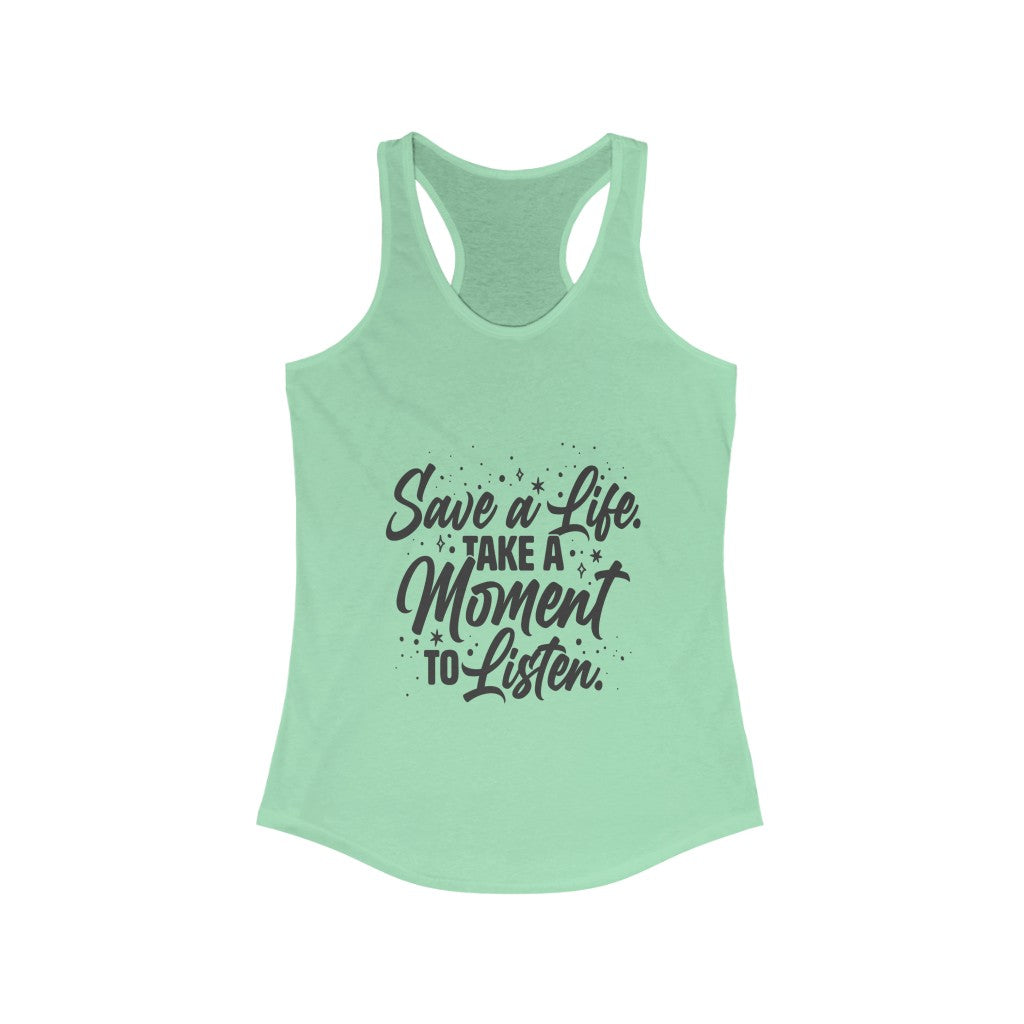 Women's Save a Life Racerback Tank