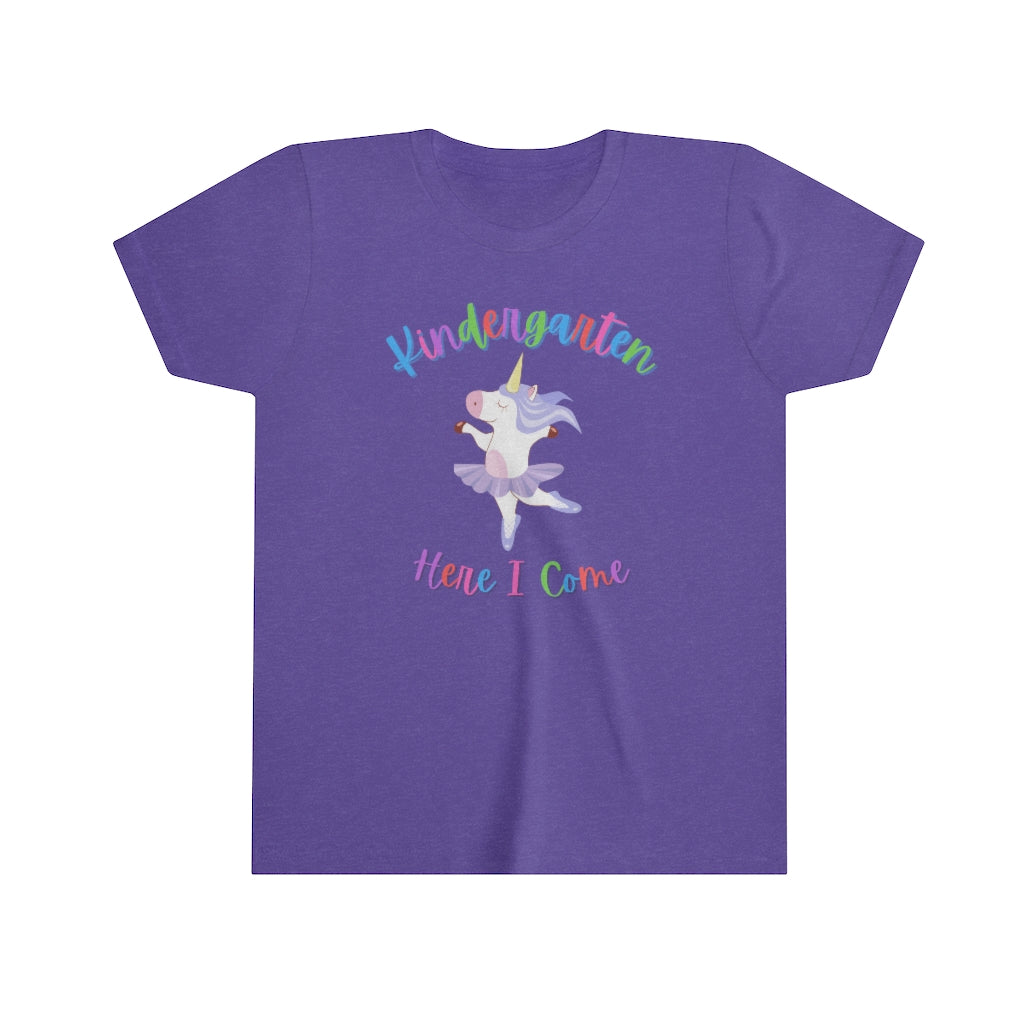 Kindergarten Here I Come Unicorn Tshirt