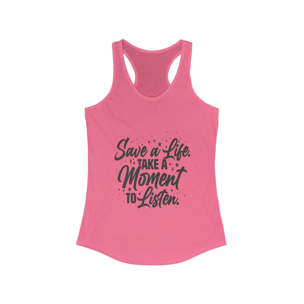 Women's Save a Life Racerback Tank