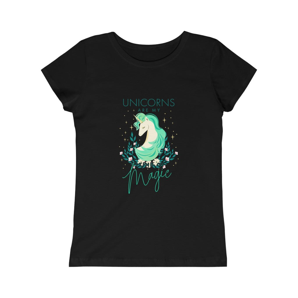 Girls Pretty Unicorn Princess Tee