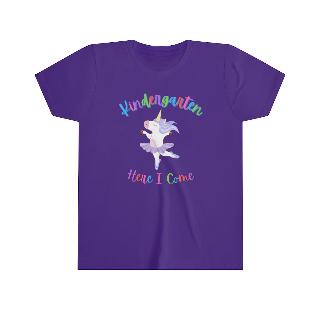 Kindergarten Here I Come Unicorn Tshirt