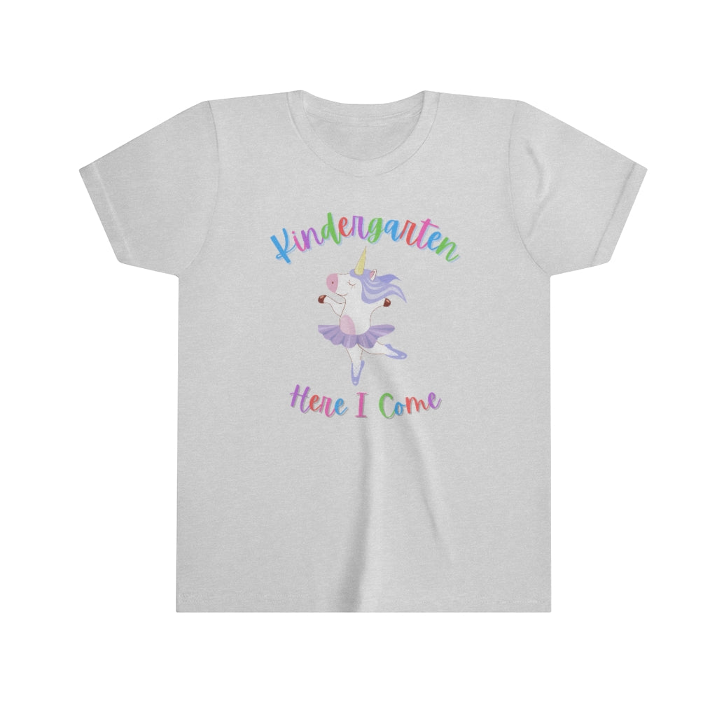 Kindergarten Here I Come Unicorn Tshirt