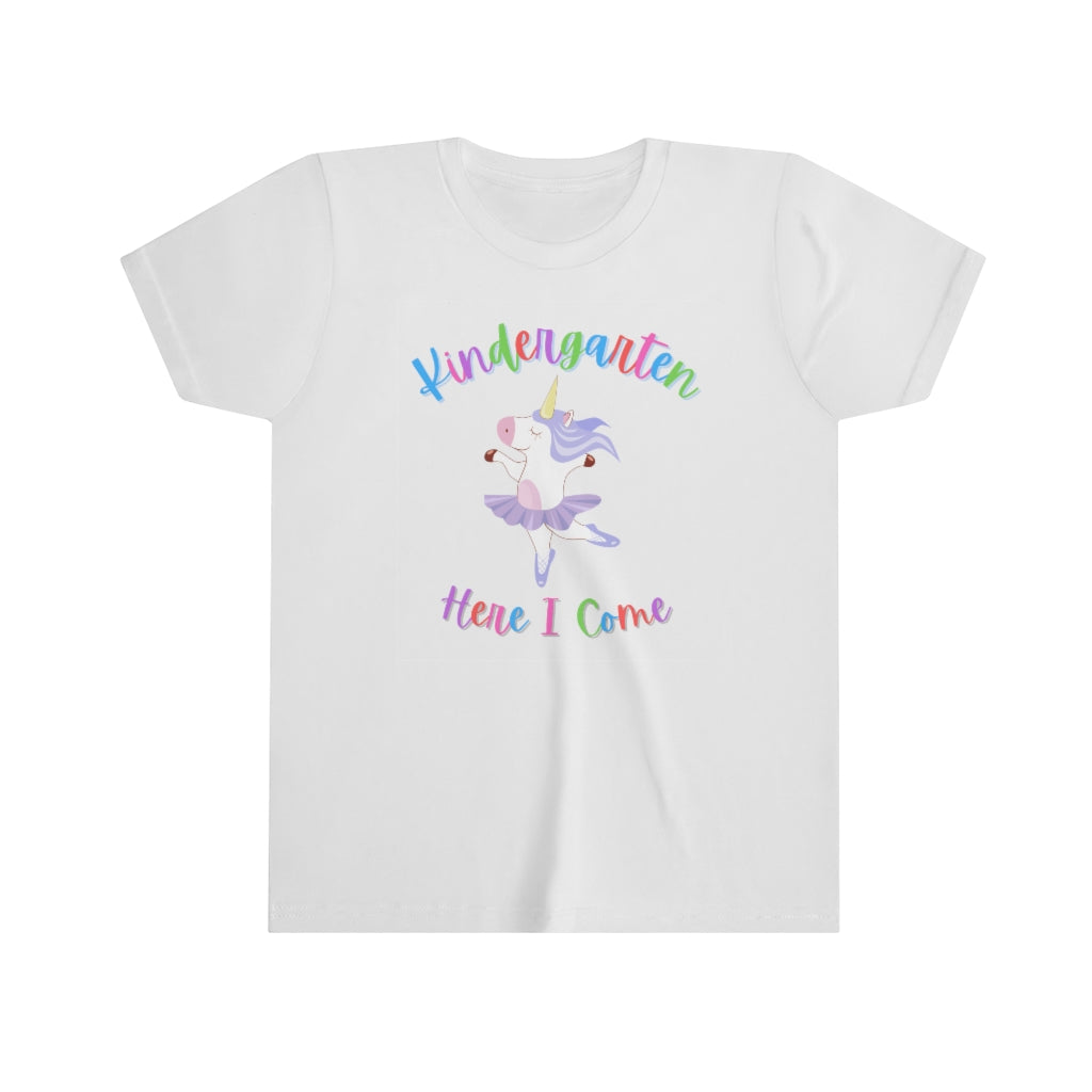 Kindergarten Here I Come Unicorn Tshirt