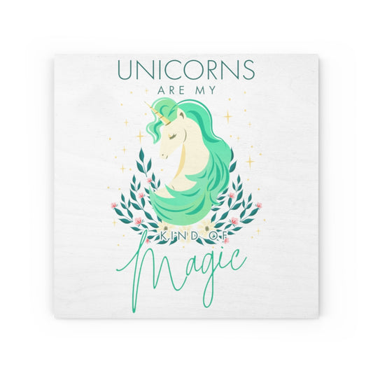 Unicorn Wood Canvas