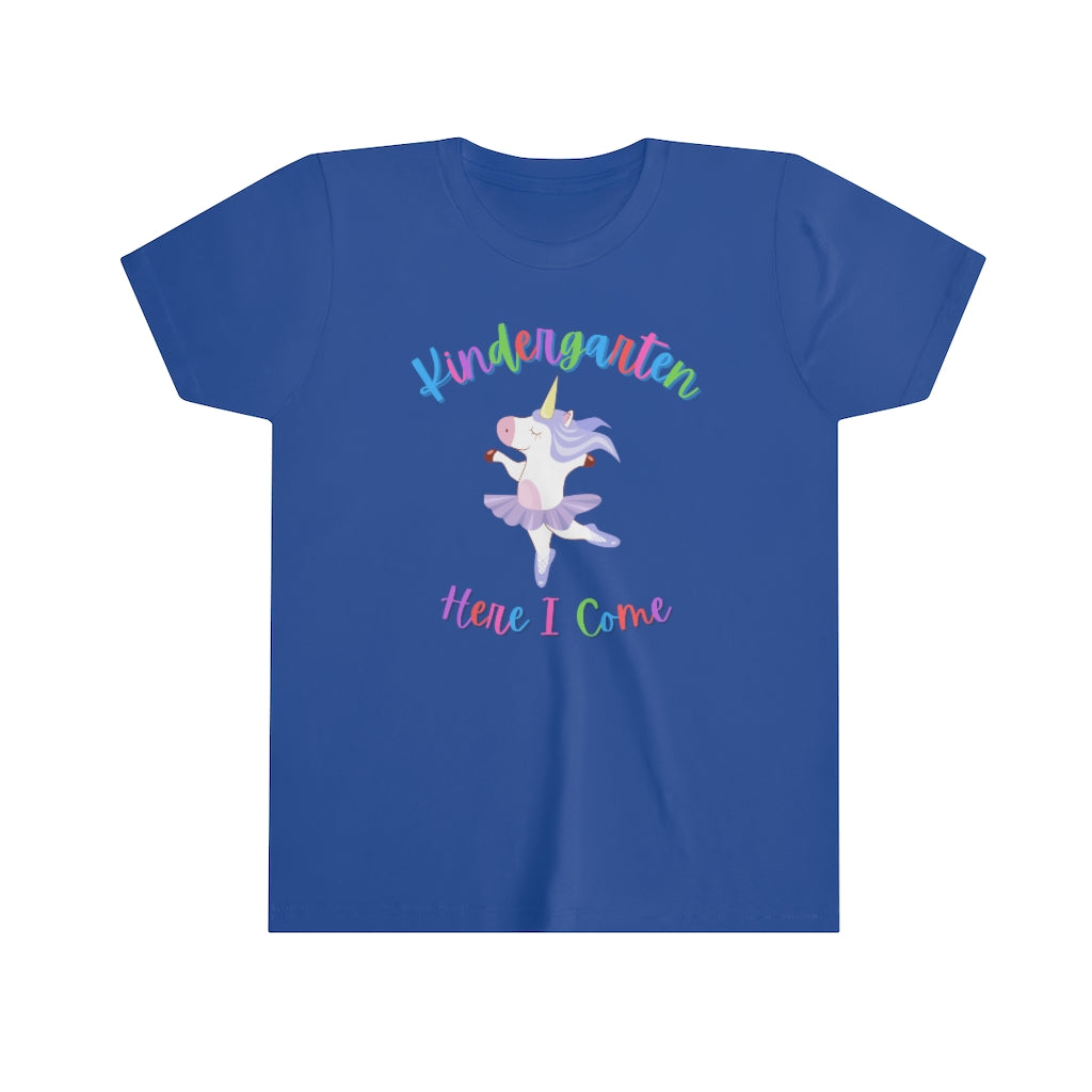 Kindergarten Here I Come Unicorn Tshirt