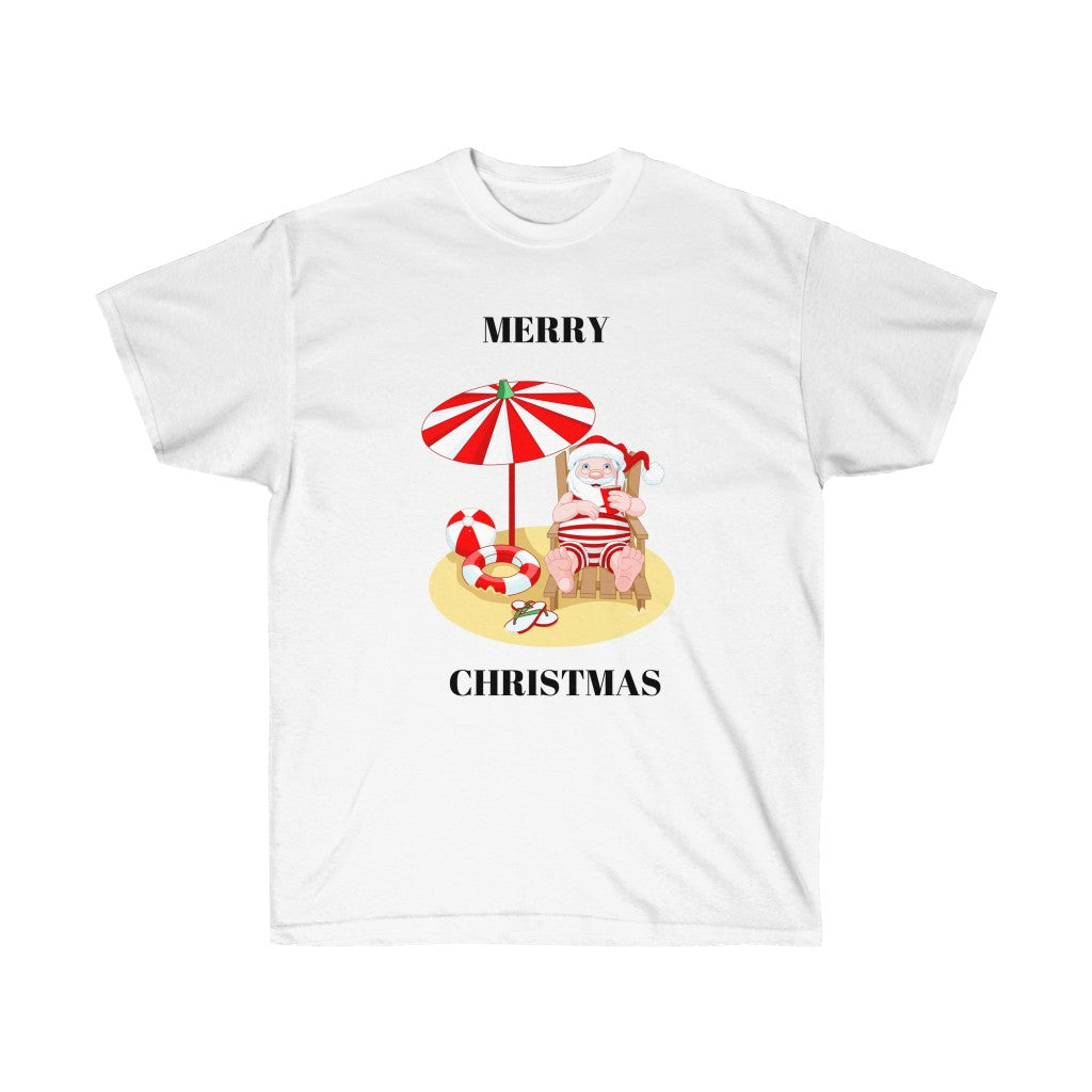 Merry Christmas Hawaii Beach T-Shirt