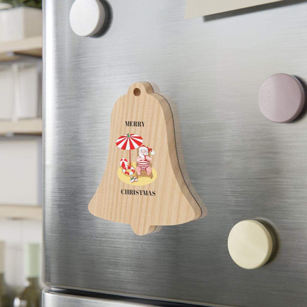 Merry Christmas Hawaii Beach Wooden Christmas Ornaments