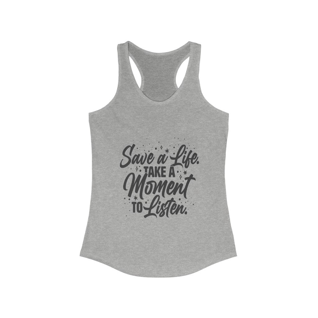 Women's Save a Life Racerback Tank