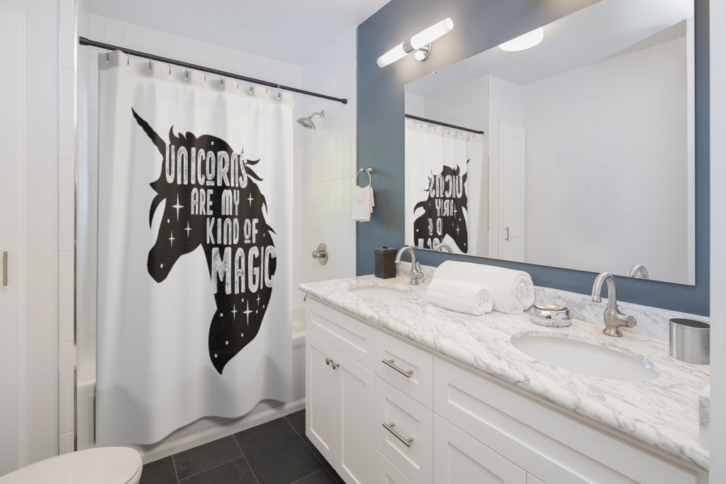 Snazzy Unicorn Shower Curtains