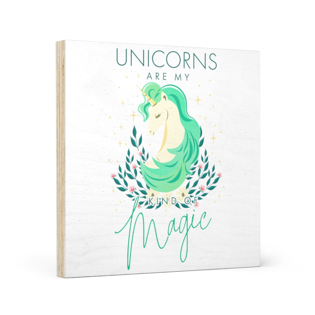 Unicorn Wood Canvas