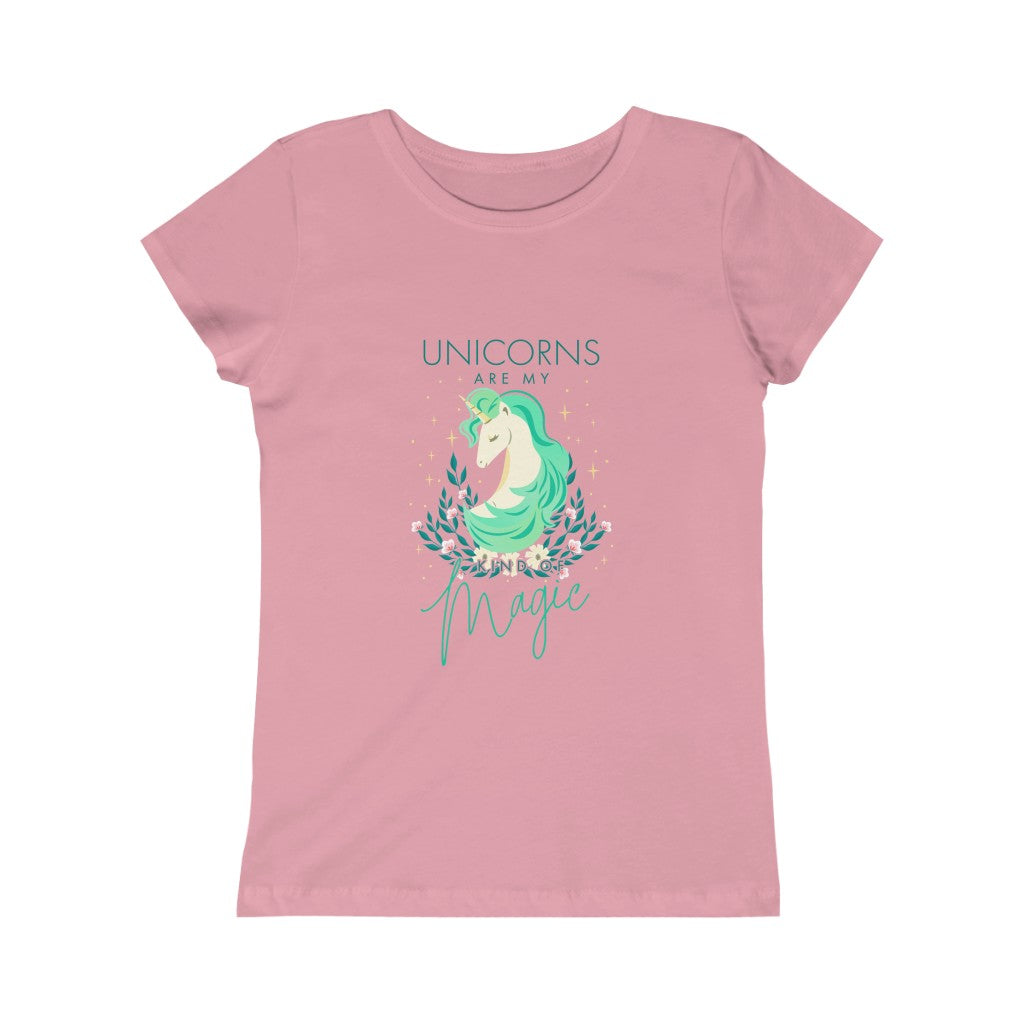 Girls Pretty Unicorn Princess Tee