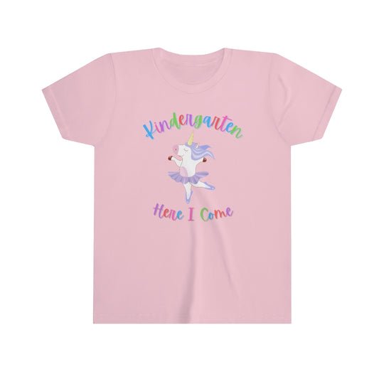 Kindergarten Here I Come Unicorn Tshirt