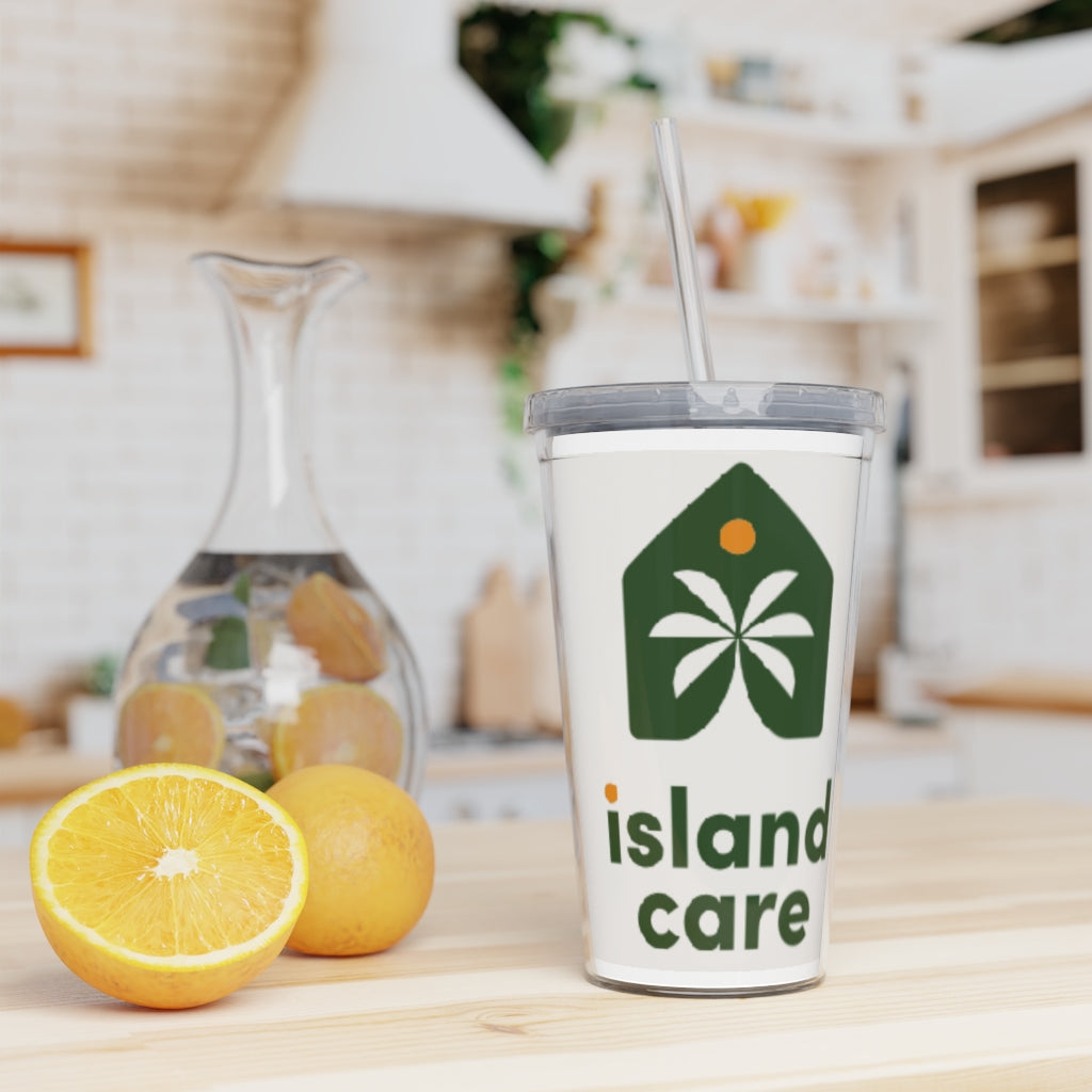 Plastic Tumbler with Straw