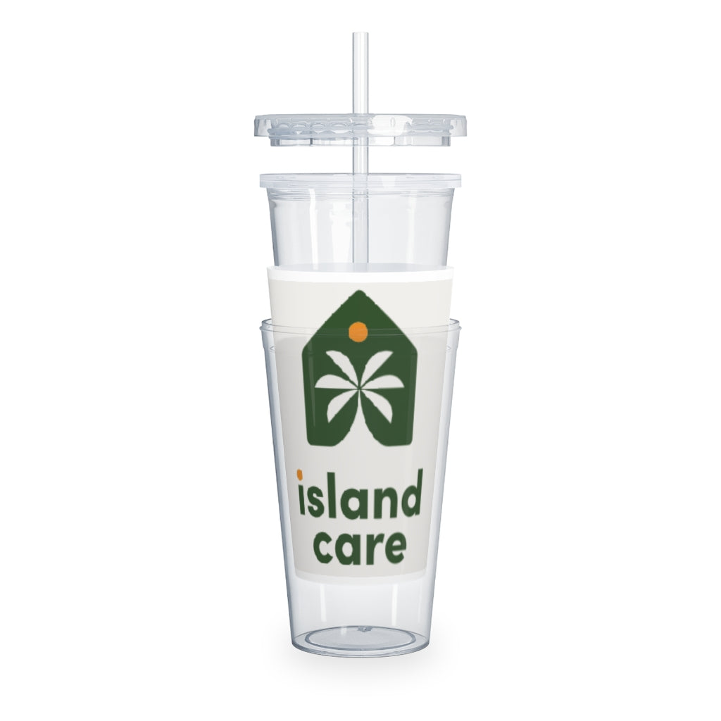 Plastic Tumbler with Straw