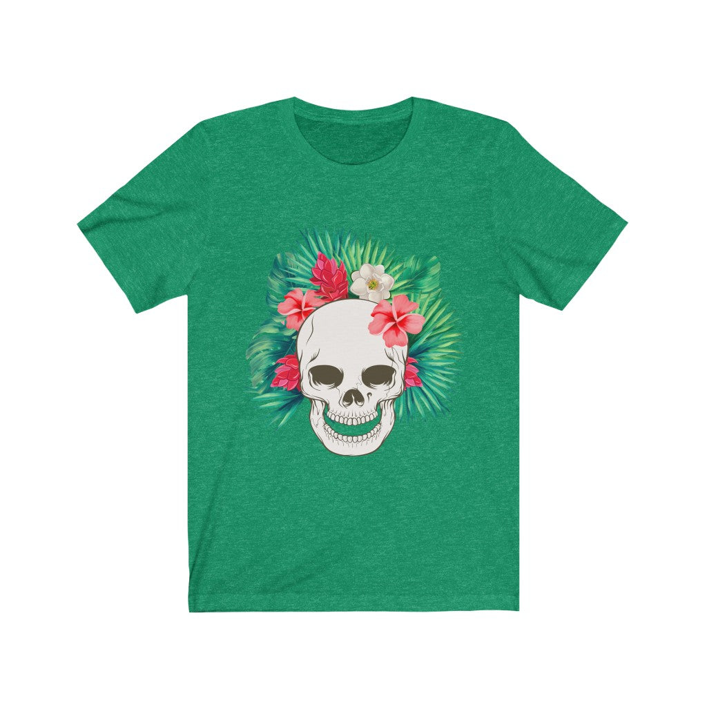 Flowered Hawaiian Skull Tee