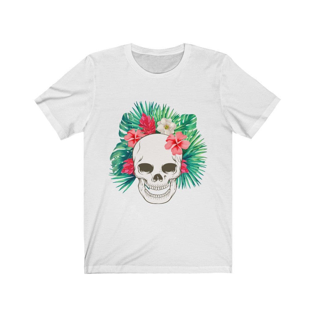 Flowered Hawaiian Skull Tee