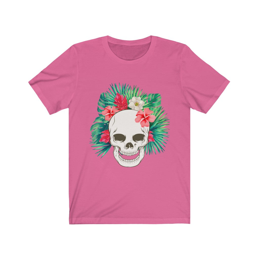 Flowered Hawaiian Skull Tee