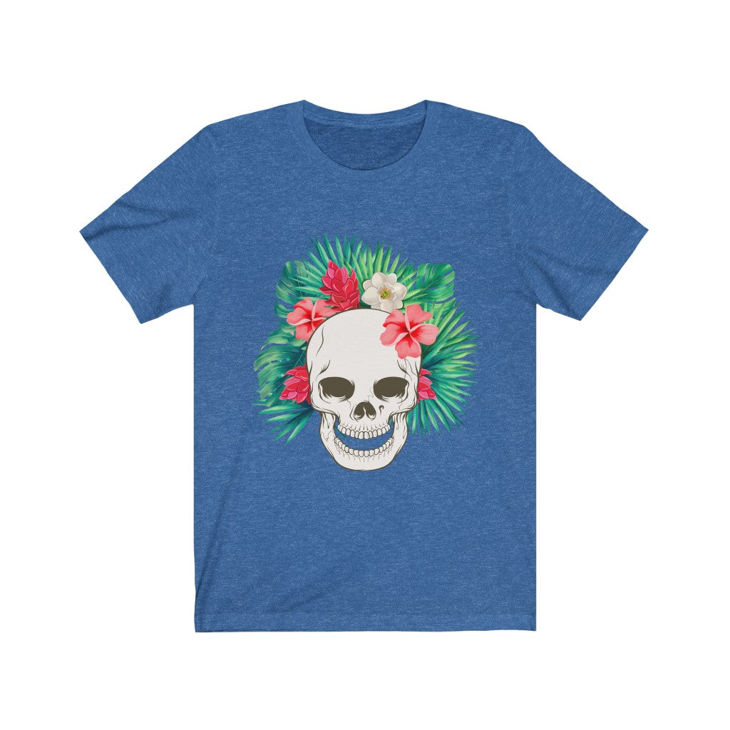 Flowered Hawaiian Skull Tee