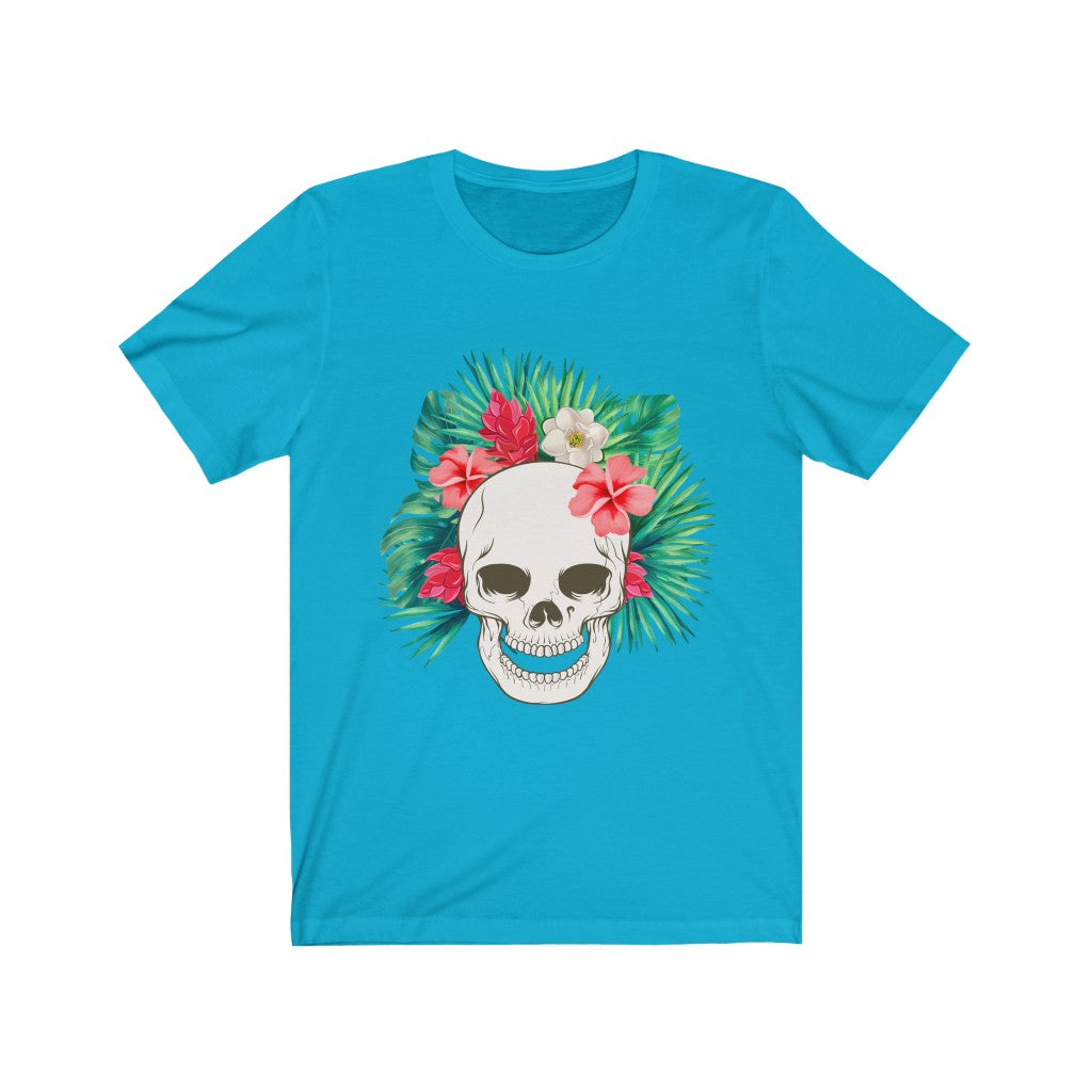 Flowered Hawaiian Skull Tee