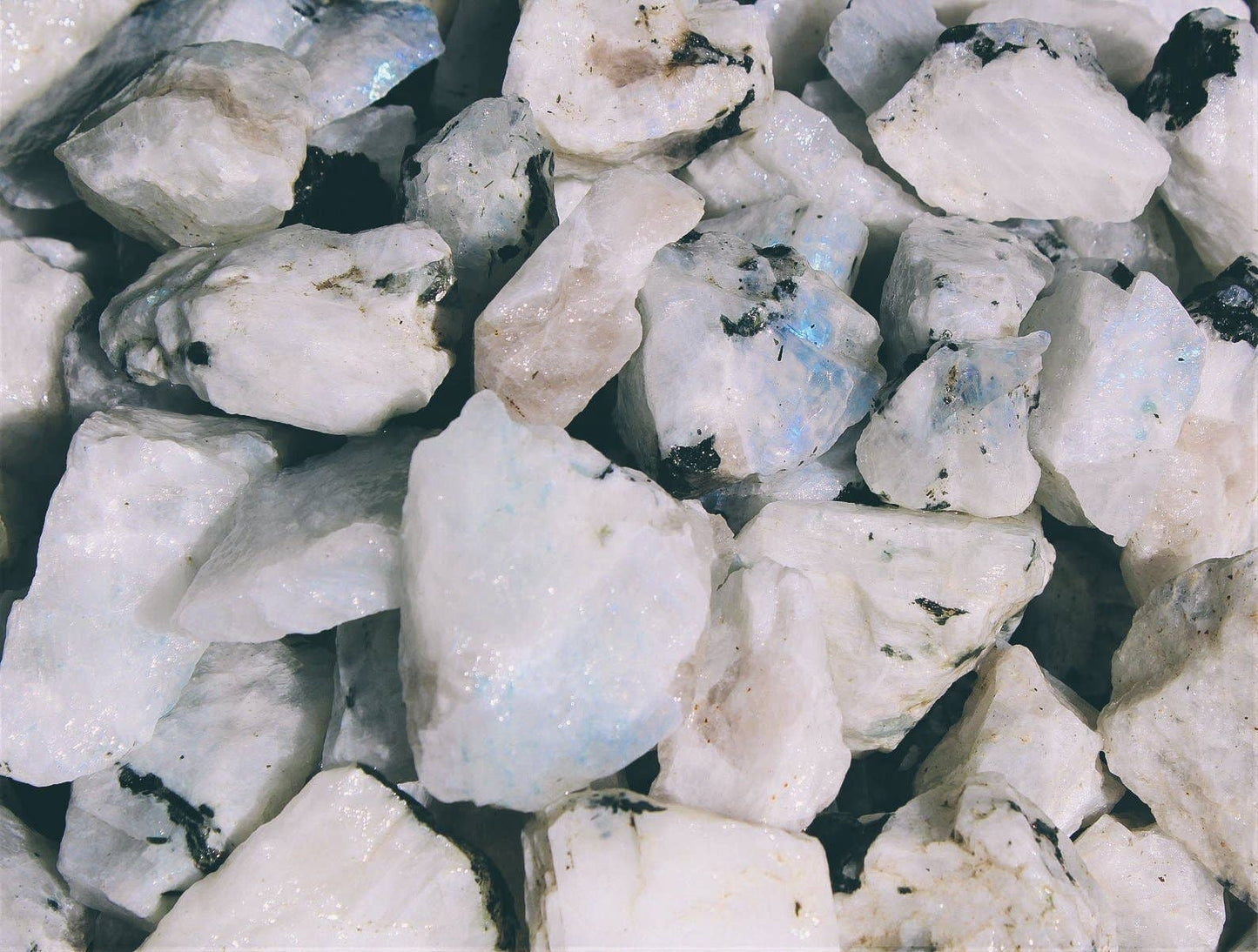 timesreel - Rainbow Moonstone Crystal Chunk