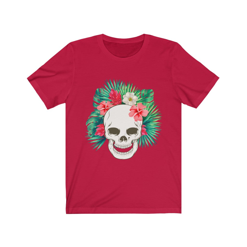 Flowered Hawaiian Skull Tee