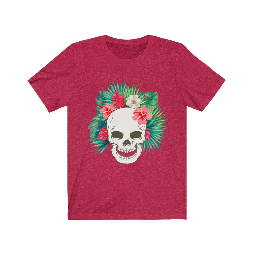 Flowered Hawaiian Skull Tee