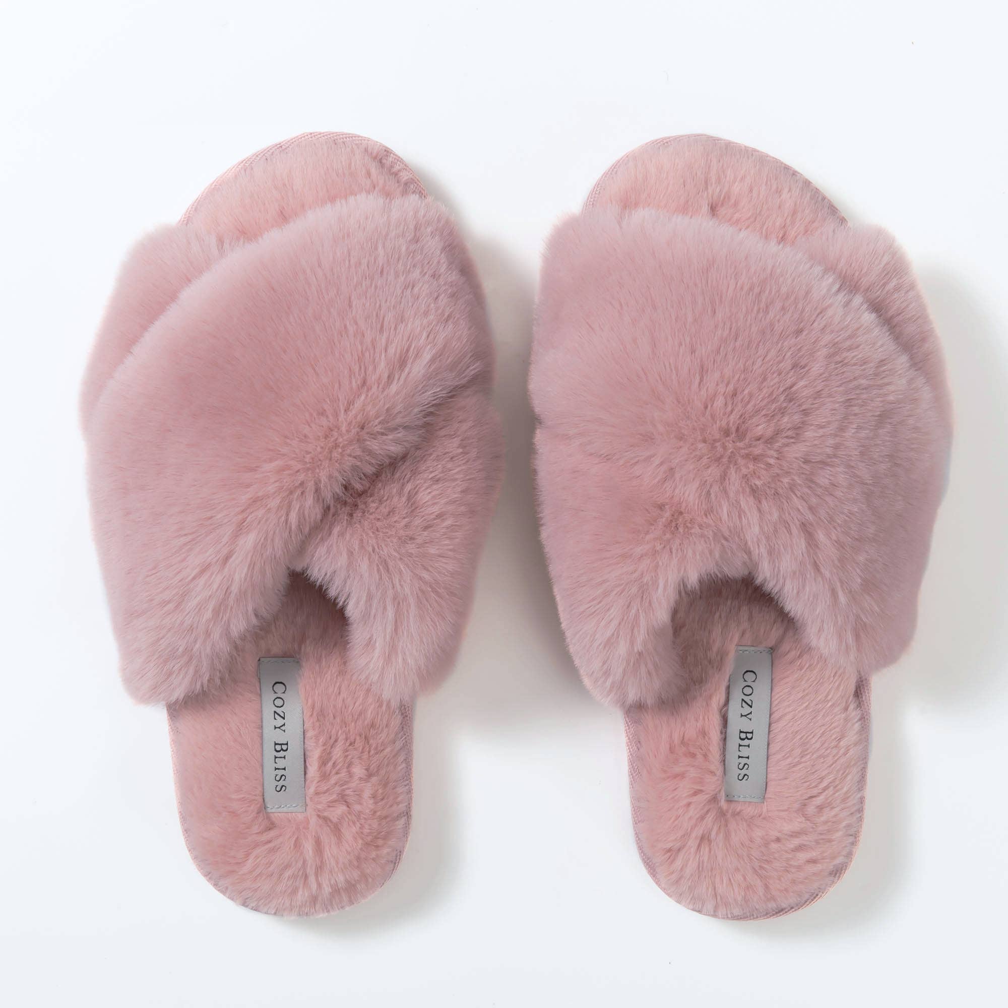 Splendid faux fur online slippers