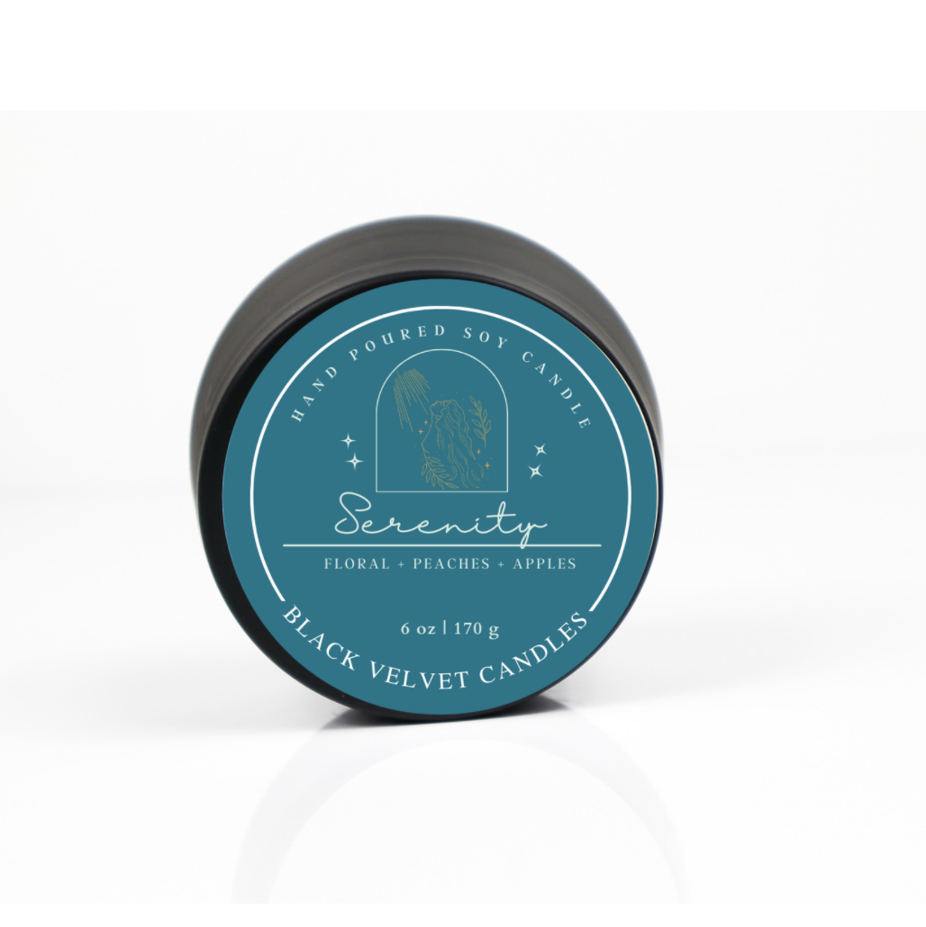 Black Velvet Candles - Serenity 8oz