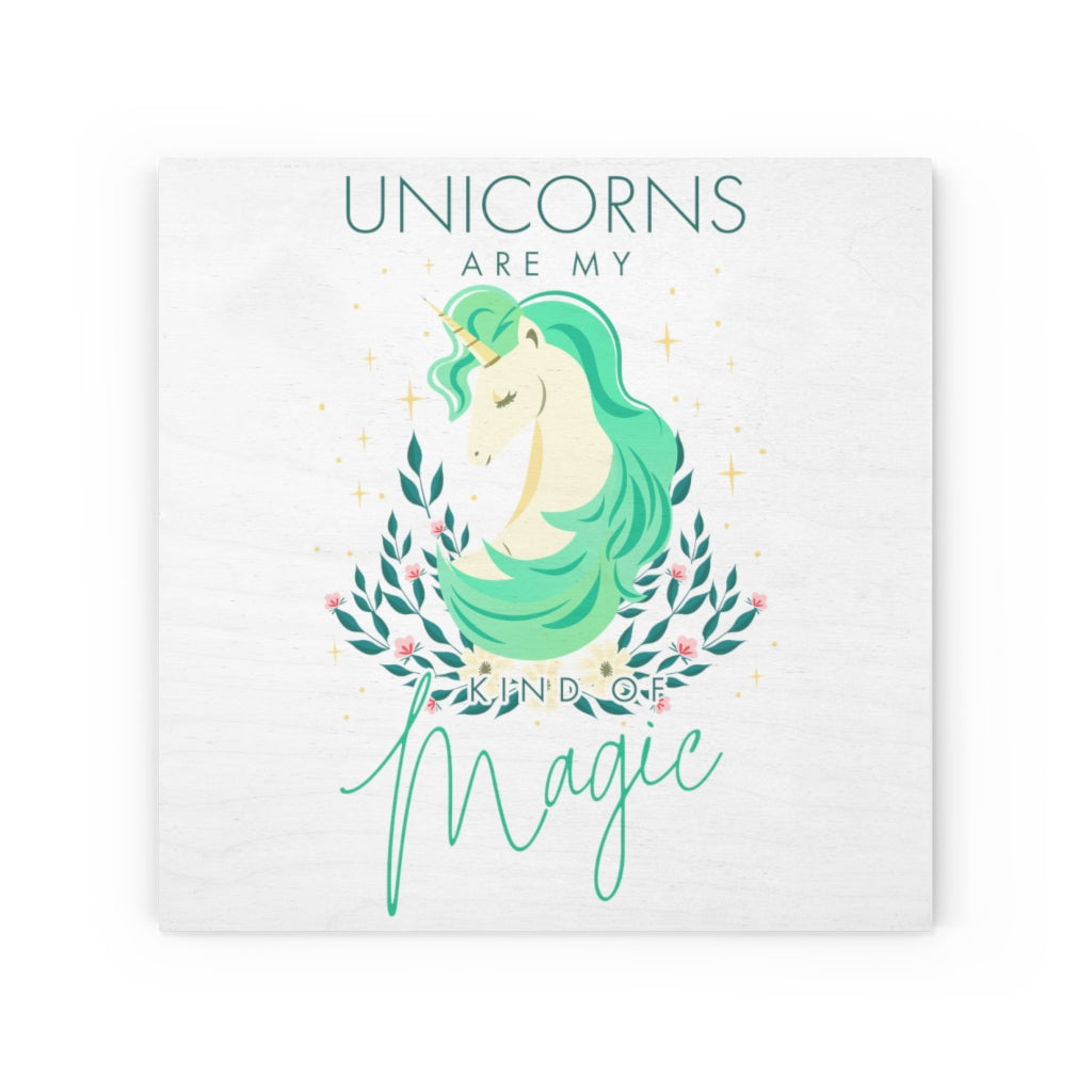 Unicorn Wood Canvas